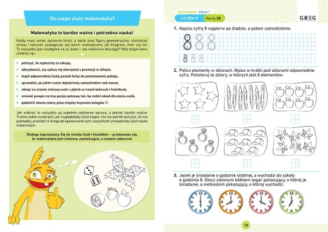 Matematyka klasa 1 karty pracy szkoła podstawowa ćwiczenia edukacyjne