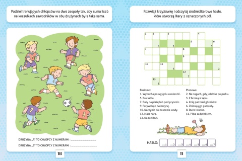 Myślę i rozwiązuję krzyżówki łamigłówki labirynty zadania dla dzieci