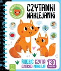Nauka czytania 120 naklejek książeczka edukacyjna dla dzieci Aksjomat
