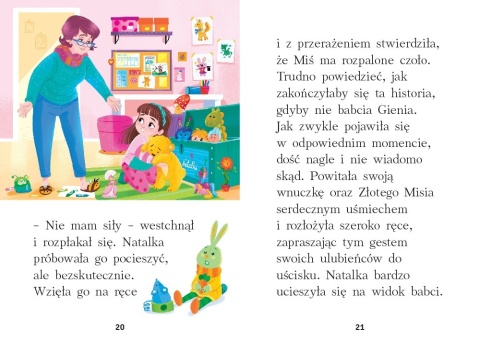 Nauka czytania duże litery Złoty Miś pierwsza czytanka twarda oprawa