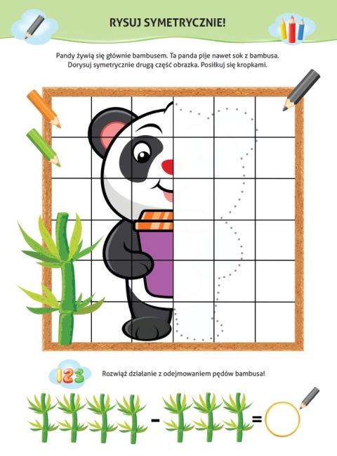 Nauka z kotem Maćkiem Kto co je książeczka edukacyjna 4+ naklejki