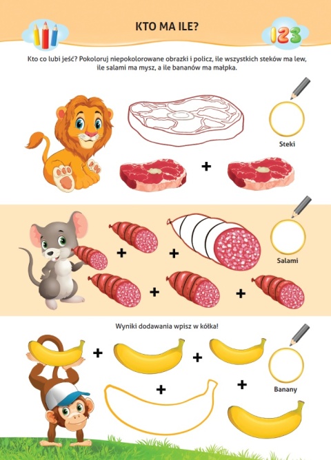 Nauka z kotem Maćkiem Kto co je książeczka edukacyjna 4+ naklejki