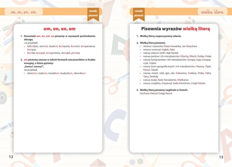 Nowe dyktanda klasa 1-3 szkoła podstawowa ortografia zasady ćwiczenia