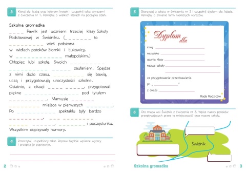 Ortografia dla dzieci klasa 3 książka edukacyjna ćwiczenia zadania Aksjomat