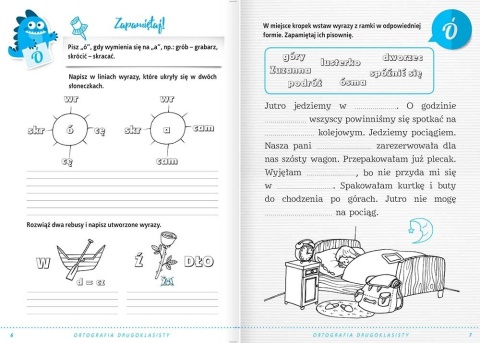 Ortografia klasa 2 Ćwiczenia dla drugoklasisty Nauka pisowni dla dzieci