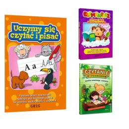 Pakiet książeczek do nauki czytania i pisania metoda sylabowa 3 szt