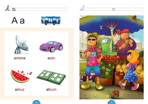 Pakiet książeczek elementarz nauka czytania metoda sylabowa 3 szt