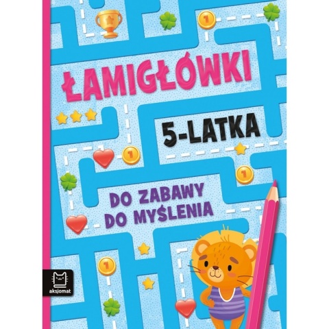 Pakiet książeczek łamigłówki zagadki labirynty dla 5 latka 4 szt Aksjomat