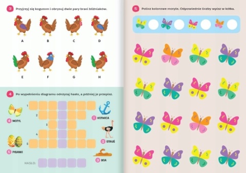 Pakiet książeczek łamigłówki zagadki labirynty dla 5 latka 4 szt Aksjomat
