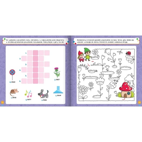 Pakiet książeczek łamigłówki zagadki labirynty dla 5 latka 4 szt Aksjomat