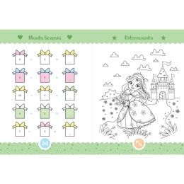 Piękne królewny Aktywizująca książeczka z zadaniami dla dziewczynek 4-6 lat