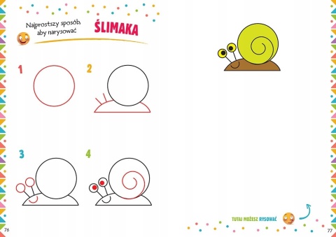 Pierwsze kroki rysowania Nauka rysunku dla dzieci 4-7 lat 96 stron GREG