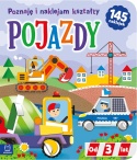Pojazdy książka edukacyjna z naklejkami 145 szt Aksjomat nauka kształtów 3+