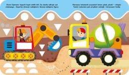 Pojazdy książka edukacyjna z naklejkami 145 szt Aksjomat nauka kształtów 3+