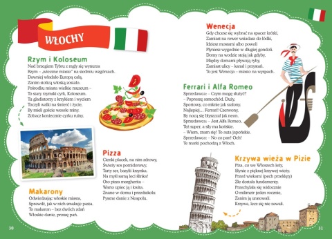 Poznaję świat Wiersze o państwach książeczka edukacyjna dla dzieci 96 stron