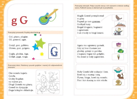 Sam już czytam książeczka do nauki czytania metoda sylabowa dla dzieci GREG