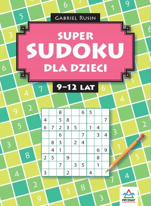 Sudoku 9-12 lat dla dzieci książka edukacyjna zadania logiczne Pryzmat