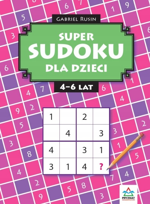 Sudoku dla dzieci 4-6 lat książka logiczna łamigłówki zadania