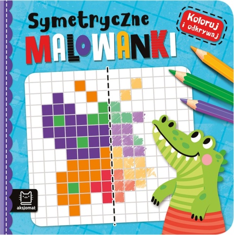 Symetryczne malowanki książeczka edukacyjna dla dzieci 4-6 lat kolorowanka
