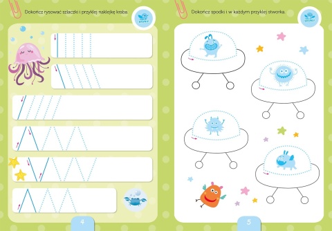 Szlaczki 1klasisty Przygotowanie do nauki pisania Ćwiczenia grafomotoryczne