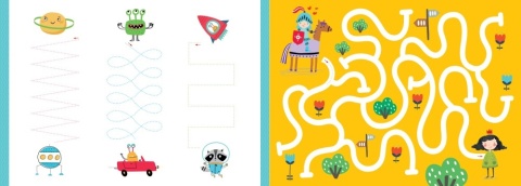Szlaczki dla dzieci 4-5 lat ćwiczenia grafomotoryczne do nauki pisania