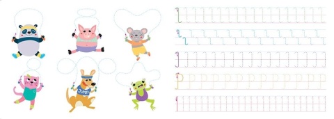 Szlaczki dla dzieci 5 lat ćwiczenia grafomotoryczne nauka pisania Aksjomat