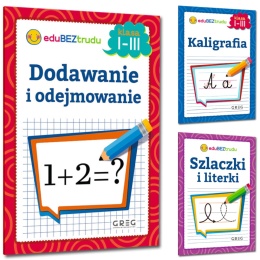 Szlaczki i literki - zeszyt edukacyjny nauka pisania liter dzieci GREG + Zestaw