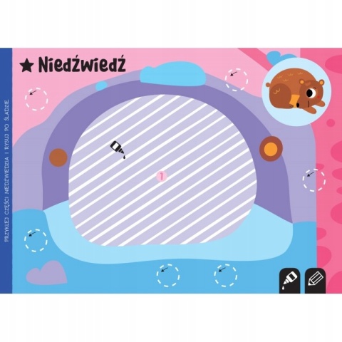 Wycinam naklejam rysuję W lesie Wycinanki edukacyjne 4-6 lat Aksjomat