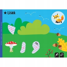 Wycinanki dla przedszkolaka 4-6 lat Na łące książka do wycinania Aksjomat