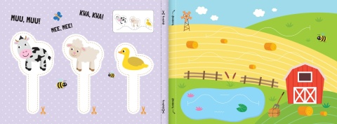 Wycinanki przedszkolaka Zwierzęta na wsi Zabawa w teatrzyk Aksjomat 4-6 lat