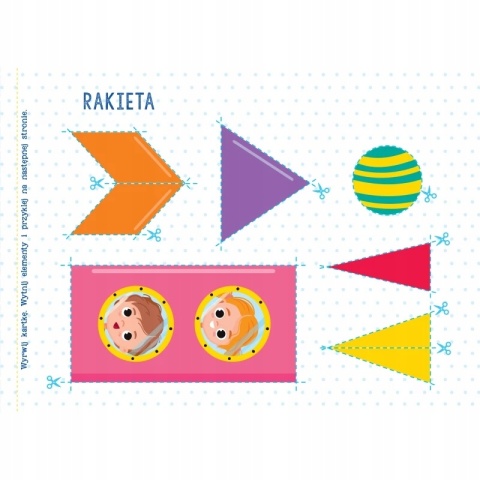 Wycinanki z nożyczkami dla dzieci nauka wycinania kotek książeczka