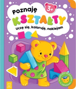 Zestaw 4 książeczki edukacyjne 3+ litery liczby kolory kształty dla dzieci