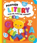 Zestaw 4 książeczki edukacyjne 3+ litery liczby kolory kształty dla dzieci