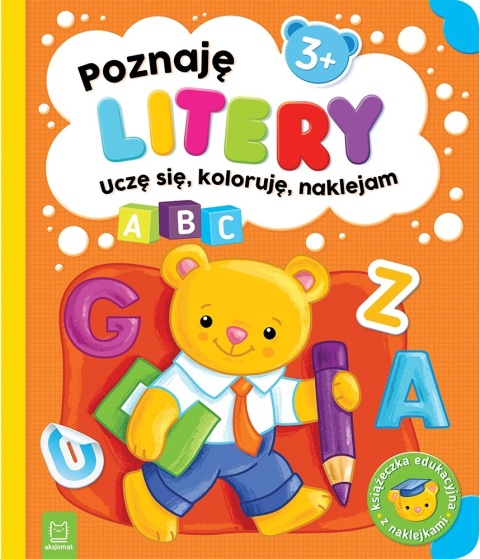 Zestaw 4 książeczki edukacyjne 3+ litery liczby kolory kształty dla dzieci