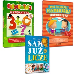 Zestaw książek do nauki matematyki dla dzieci Elementarz Matematyka Greg