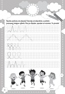 Cyferki to proste dla dzieci książeczka edukacyjna z naklejkami
