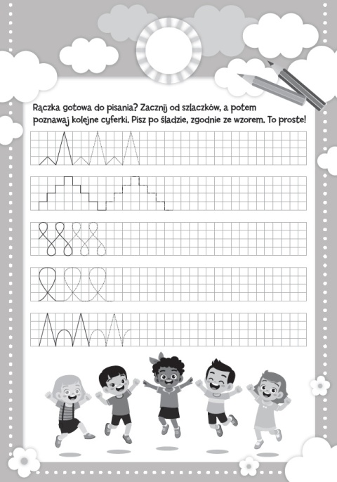 Cyferki to proste dla dzieci książeczka edukacyjna z naklejkami