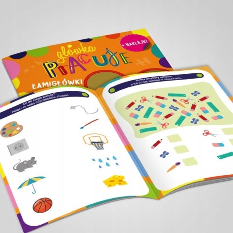 Główka pracuje łamigłówki zadania logiczne spostrzegawczość Martel