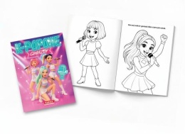 Kolorowanka K-Pop gwiazdy stylizacja naklejki moda Martel Malowanka