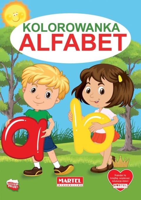 Kolorowanka Nauka alfabetu dla dzieci książeczka litery A4 32 strony