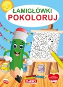 Kolorowanka łamigłówki dla dzieci książeczka A4 32 strony szlaczki
