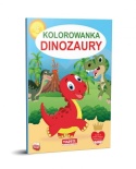 Kolorowanka z dinozaurami dla dzieci książeczka do rysowania 32 strony A4