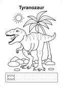 Kolorowanka z dinozaurami dla dzieci książeczka do rysowania 32 strony A4