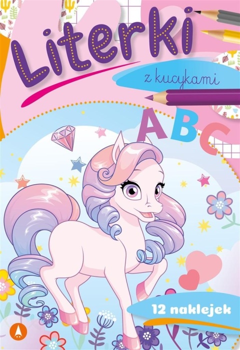 Literki z kucykami dla dzieci książeczka edukacyjna z naklejkami