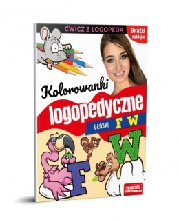 Logopedia kolorowanki logopedyczne głoski F W rymowanki Martel 16s