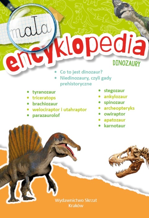 Mała encyklopedia Dinozaury książka edukacyjna fakty ciekawostki dla dzieci