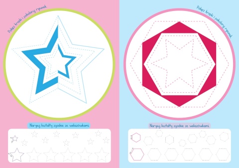 Mój mały elementarz kształty dla dzieci 5 lat książeczka dla dzieci Skrzat