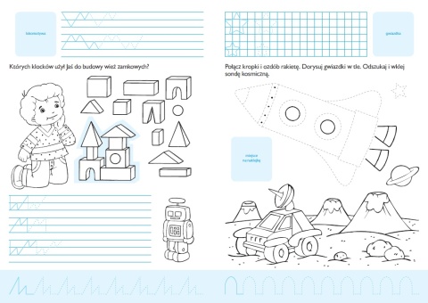 Moja kaligrafia szlaczki dla dzieci książeczka edukacyjna