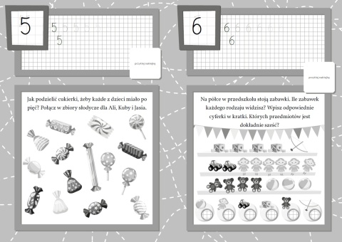 Moje pierwsze cyferki dla dzieci książeczka edukacyjna naklejki
