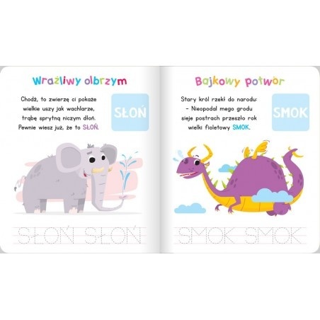 Nauka pisania wyrazy zagadki naklejki maluszka Aksjomat miękka 2024